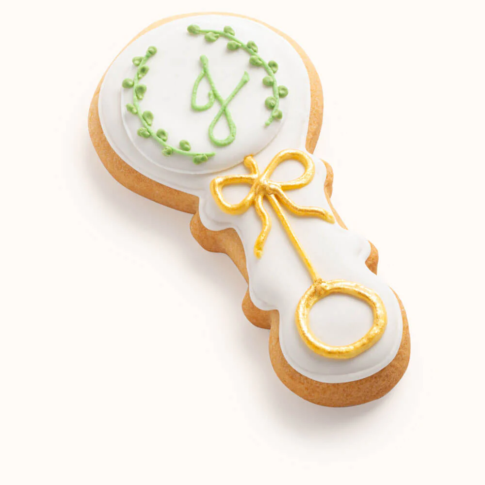 baby rattle cookies