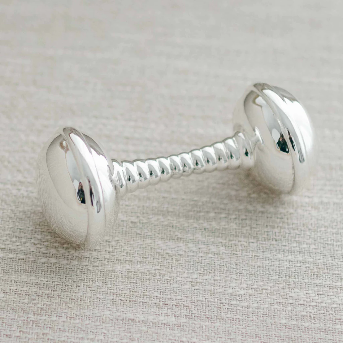 baby silver rattle