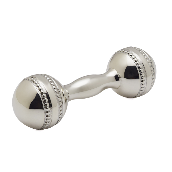 baby silver rattle