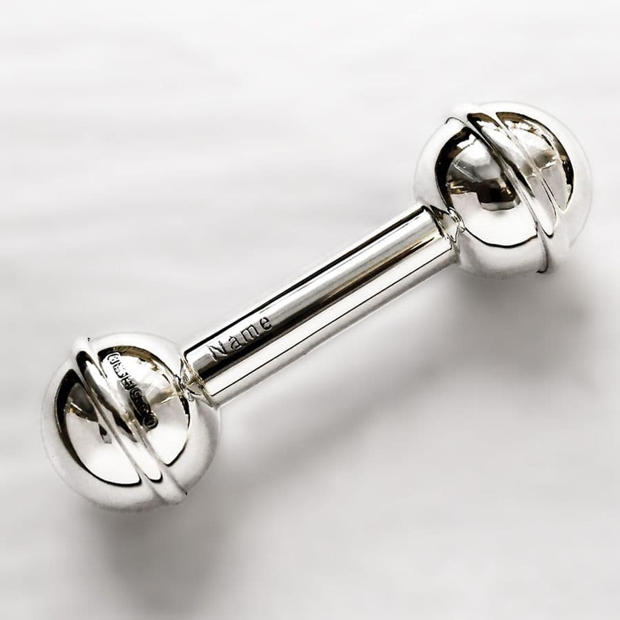 baby silver rattle