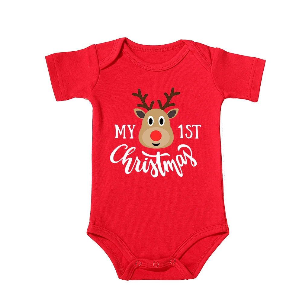 red baby onesie