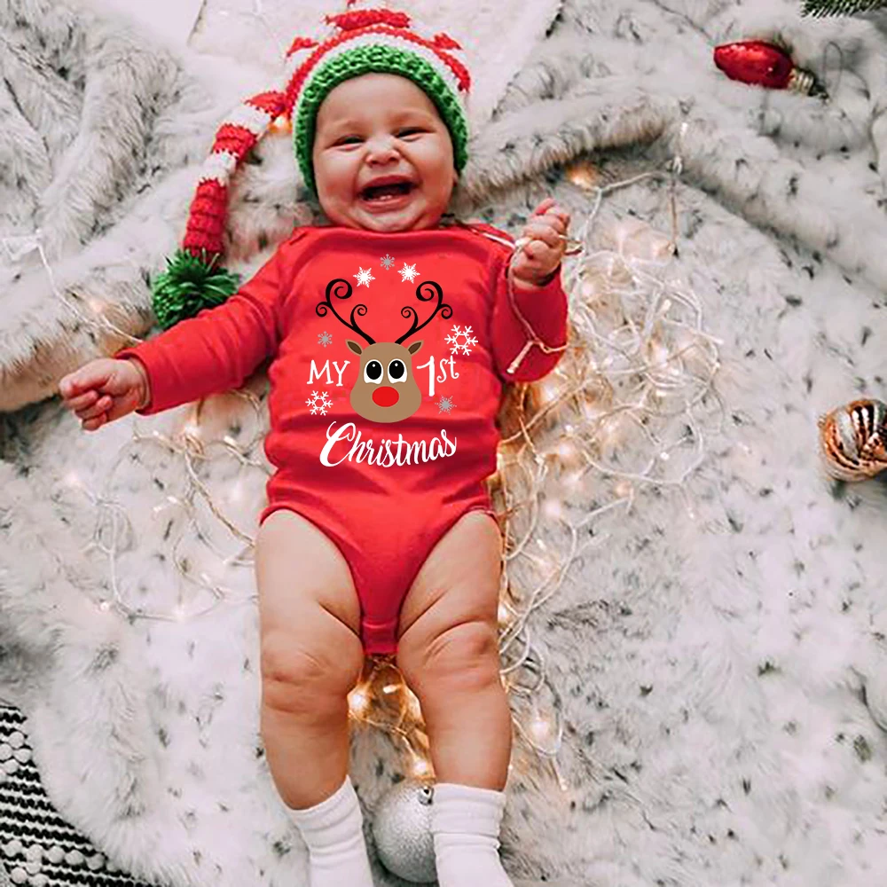 red baby onesie