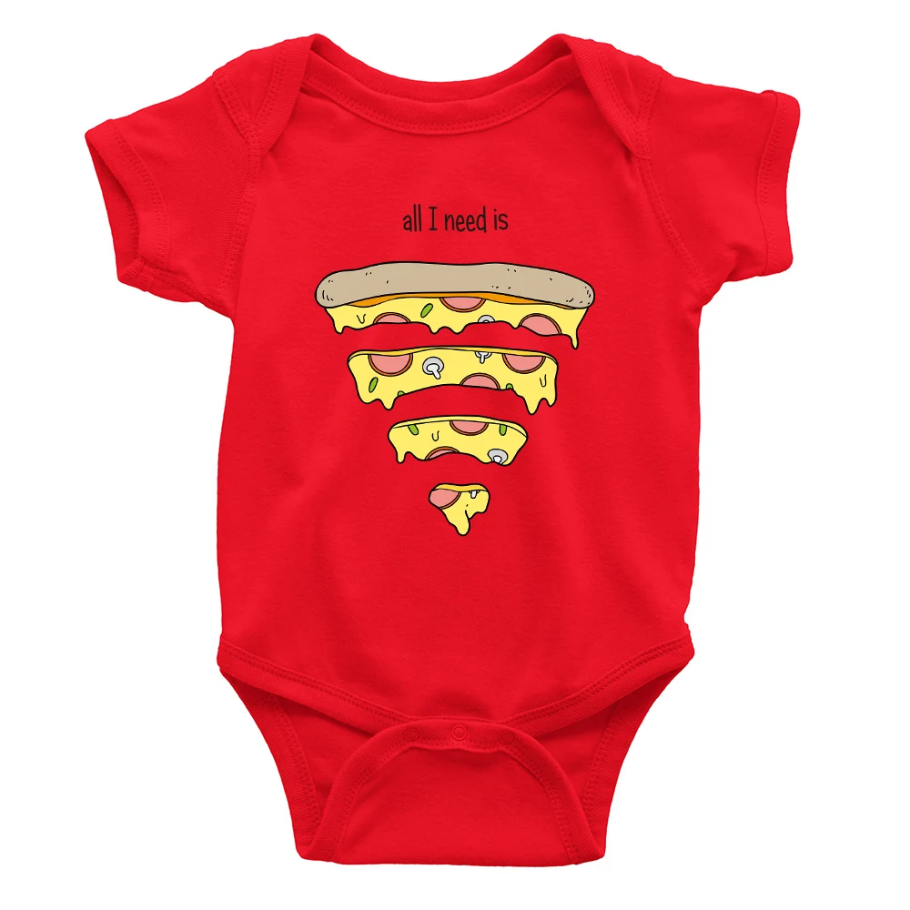 red baby onesie