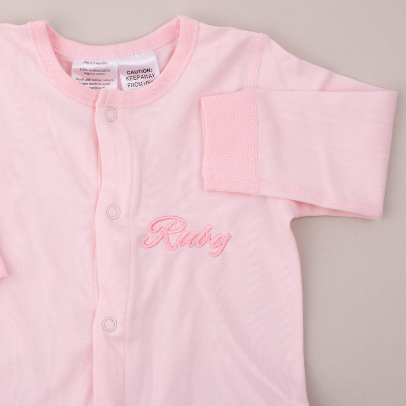 pink baby onesie